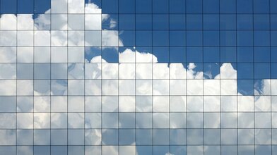 Clouds in windows