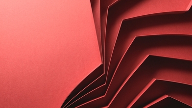 Zig zag template made of paper, abstract concept, 3d illustration