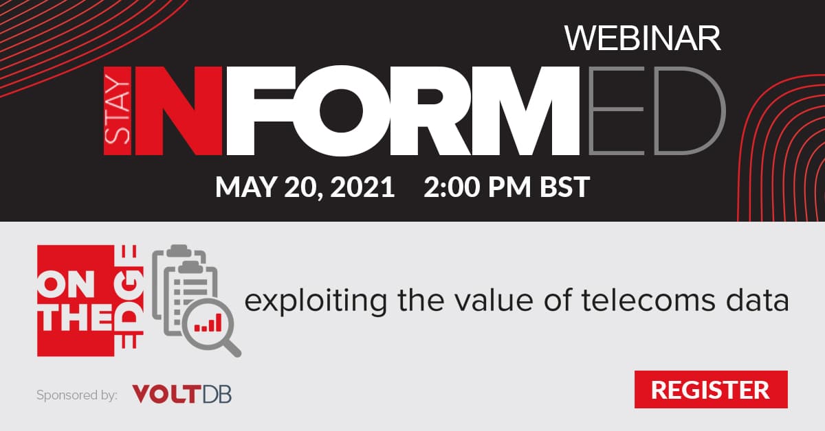 Webinar: On the edge: Exploiting the value of telecoms data