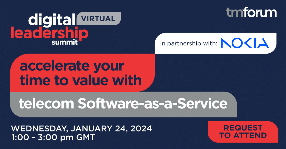 Virtual Digital Leadership Summit: Accelerate your time to value with telecom Software-as-a-Service