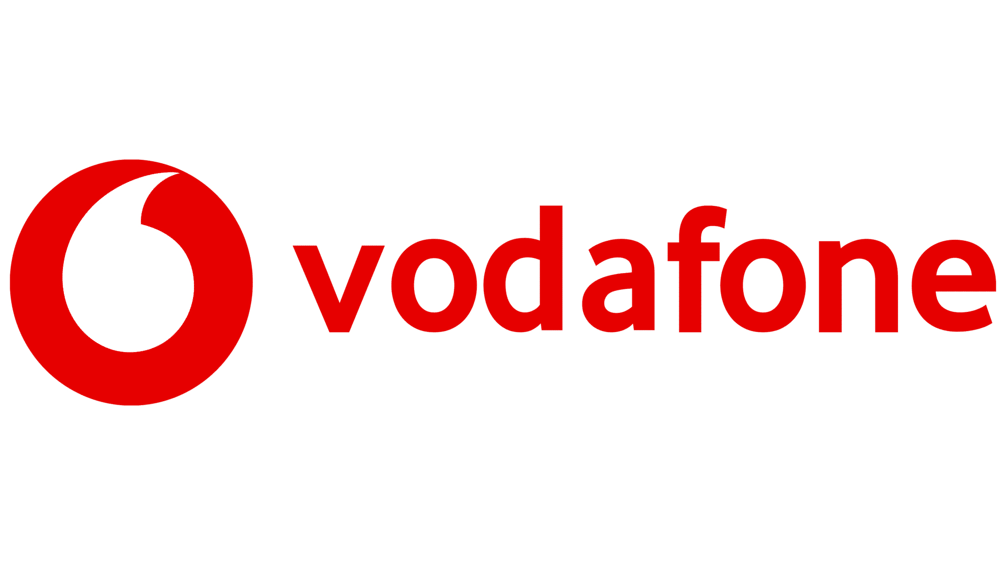 Red vodafone brand logo